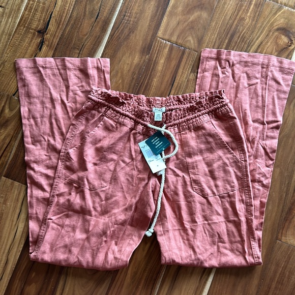 NWT!   Roxy Oceanside Pants - Limen - Blue Size Large - Picture 5 of 6